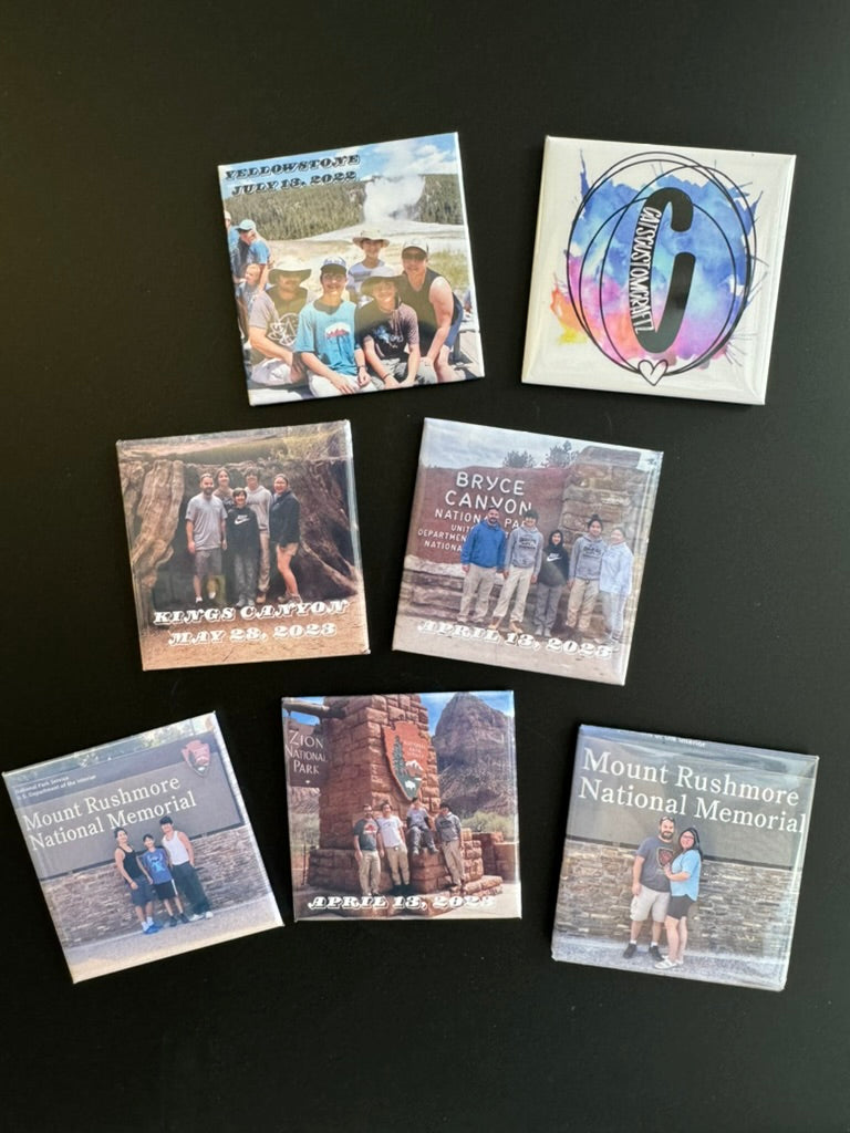 2.5 x 2.5 Custom Photo Magnet