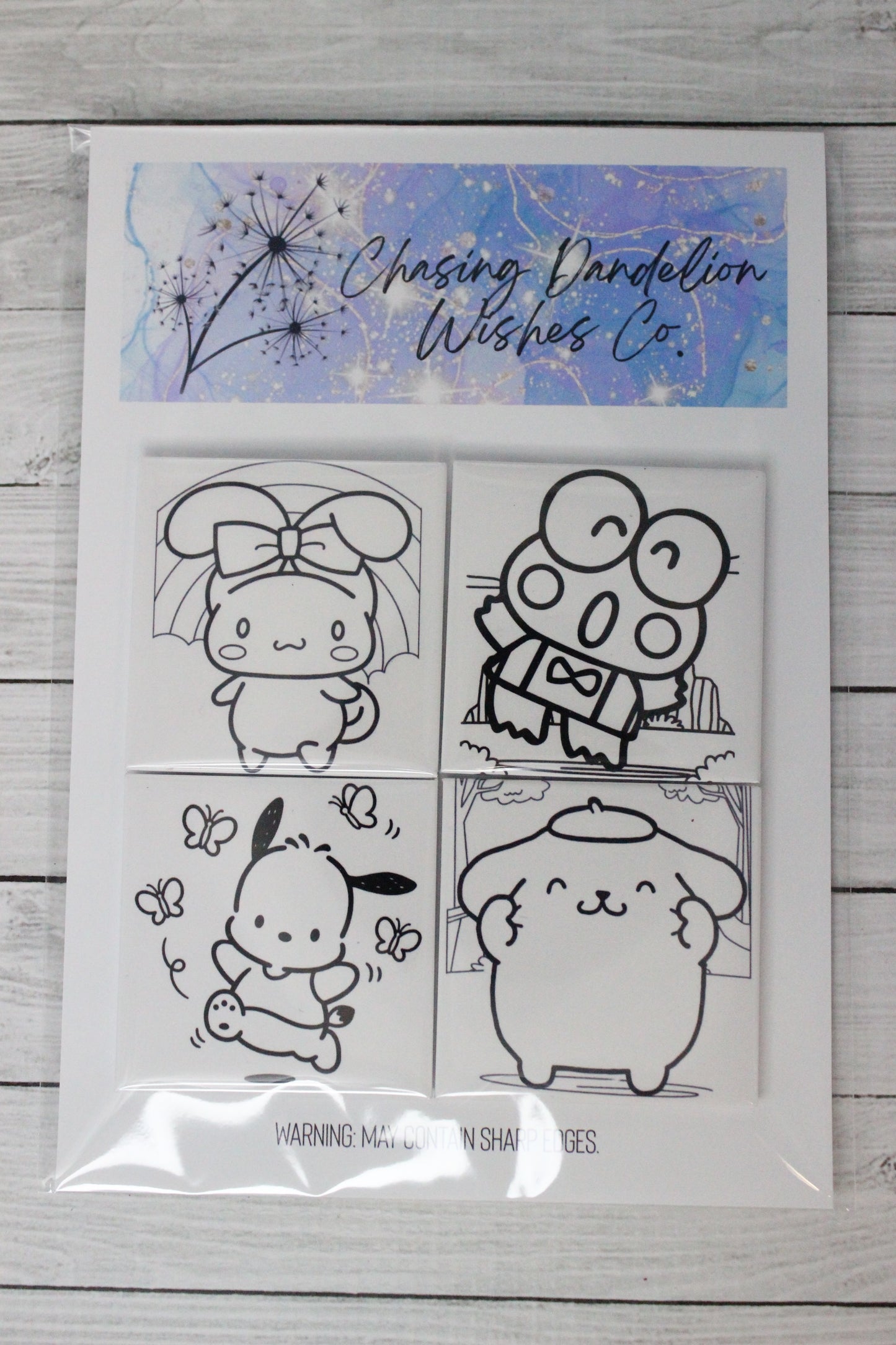 Reusable Coloring Magnets - Sanrio