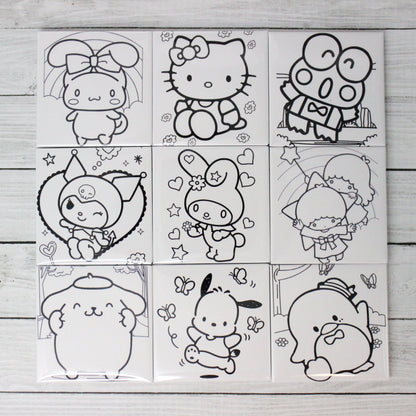 Reusable Coloring Magnets - Sanrio