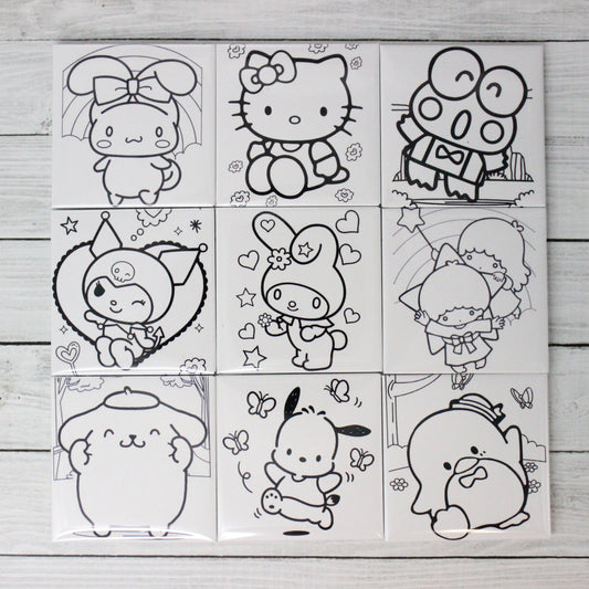 Reusable Coloring Magnets - Sanrio